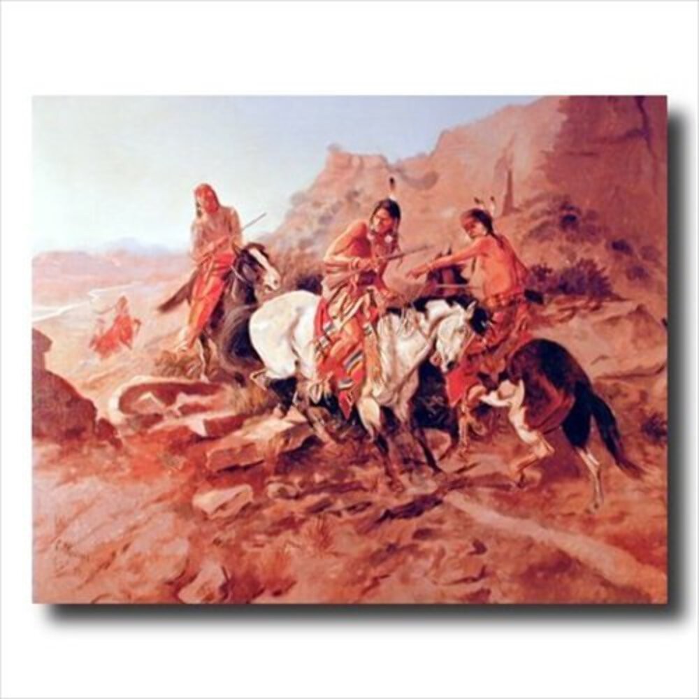 Russell Native American Indian Horses Western Cowboy Animal Wall Picture 16x20 A