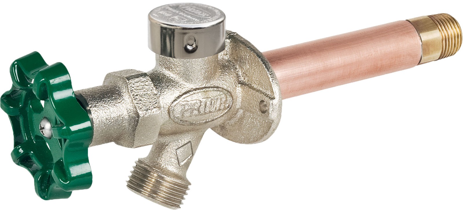 Prier Products C-144X10 1/2" Crimp PEX Handle-Operated Freezeless - Nickel
