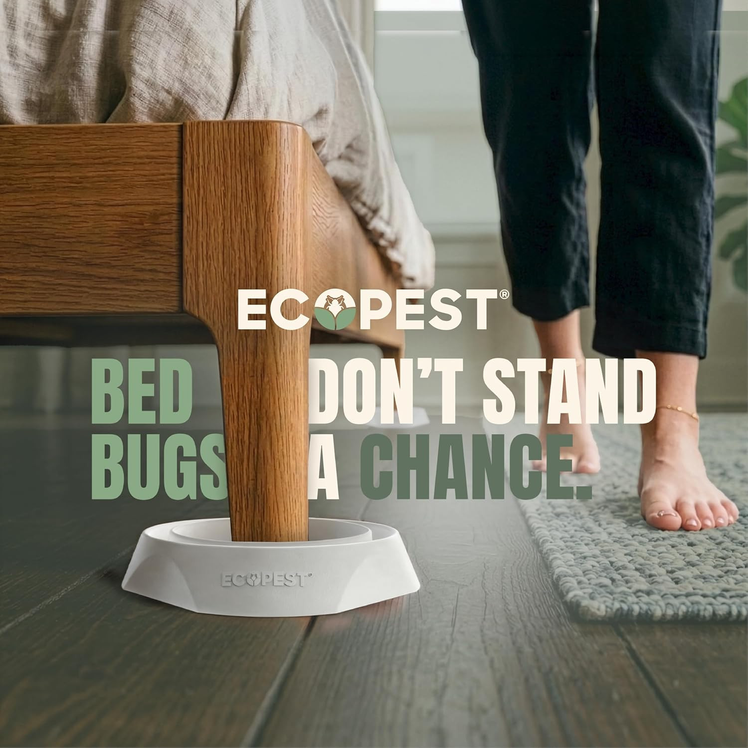 Bed Bug Interceptors – 8 Pack | Bed Bug Blocker (Pro) Interceptor Traps (White)