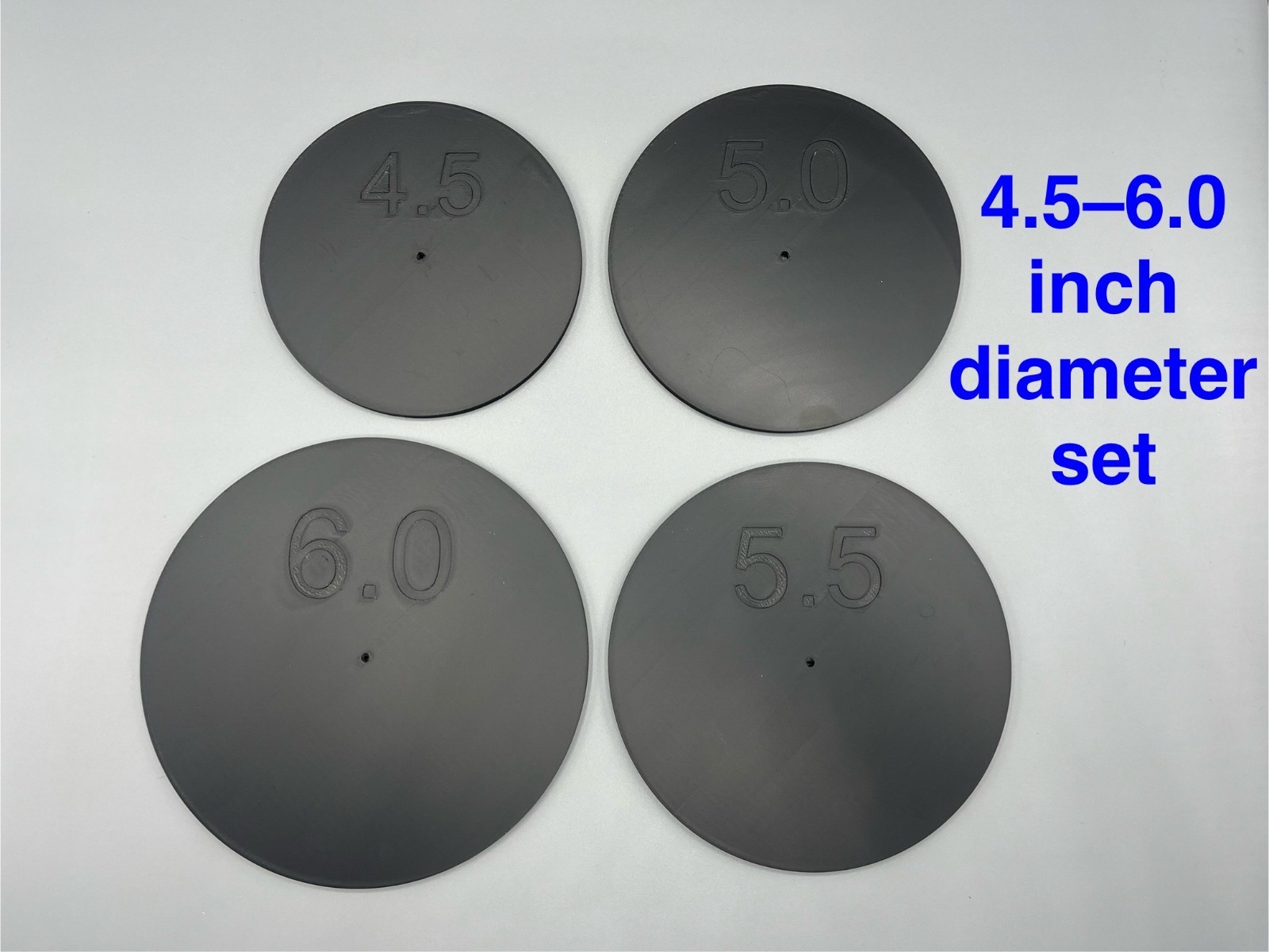 Circle and radius drawing template tool with center hole