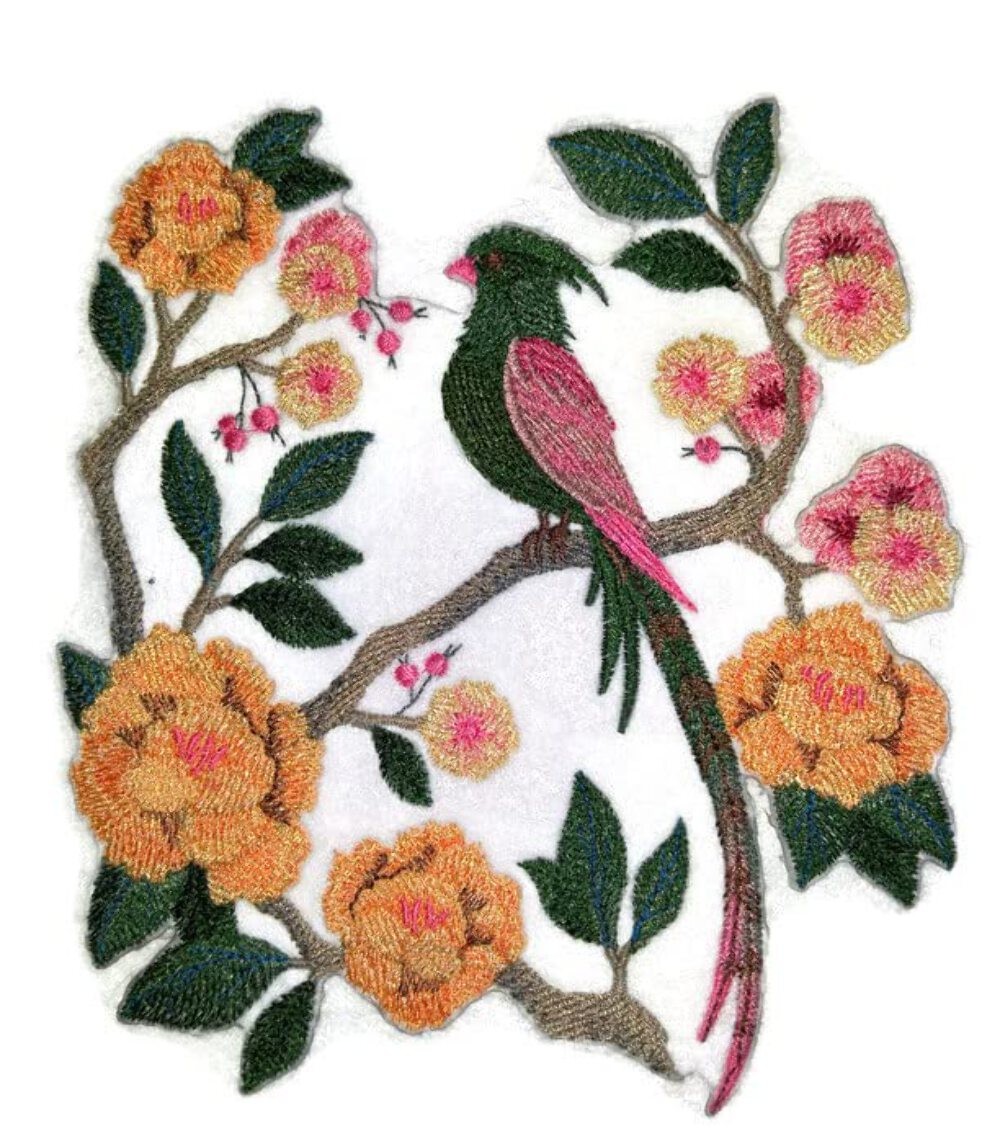 Nature Weaved in Threads, Amazing Birds Kingdom [Chinoiserie Bird and Flower Sce