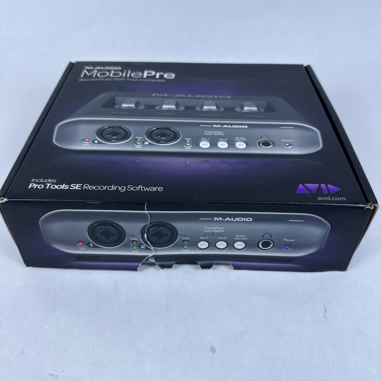 M-Audio MobilePre USB Audio Interface 2x2 XLR/TRS Combo Inputs 48v Pro Tools SE