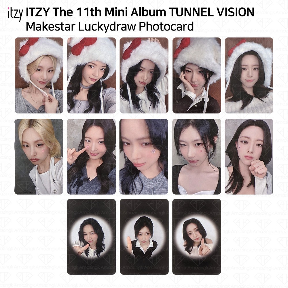 ITZY 11th Mini Album TUNNEL VISION Makestar Luckydraw Photocard KPOP K-POP