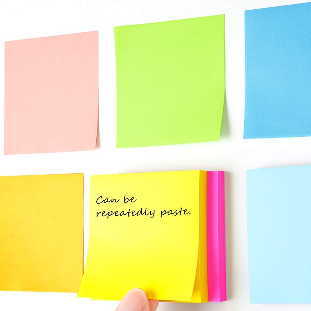 Phthdoty 8 Pads Pop Up Sticky Notes 3x3 Refills Bright Colors Self-Stick Notes P