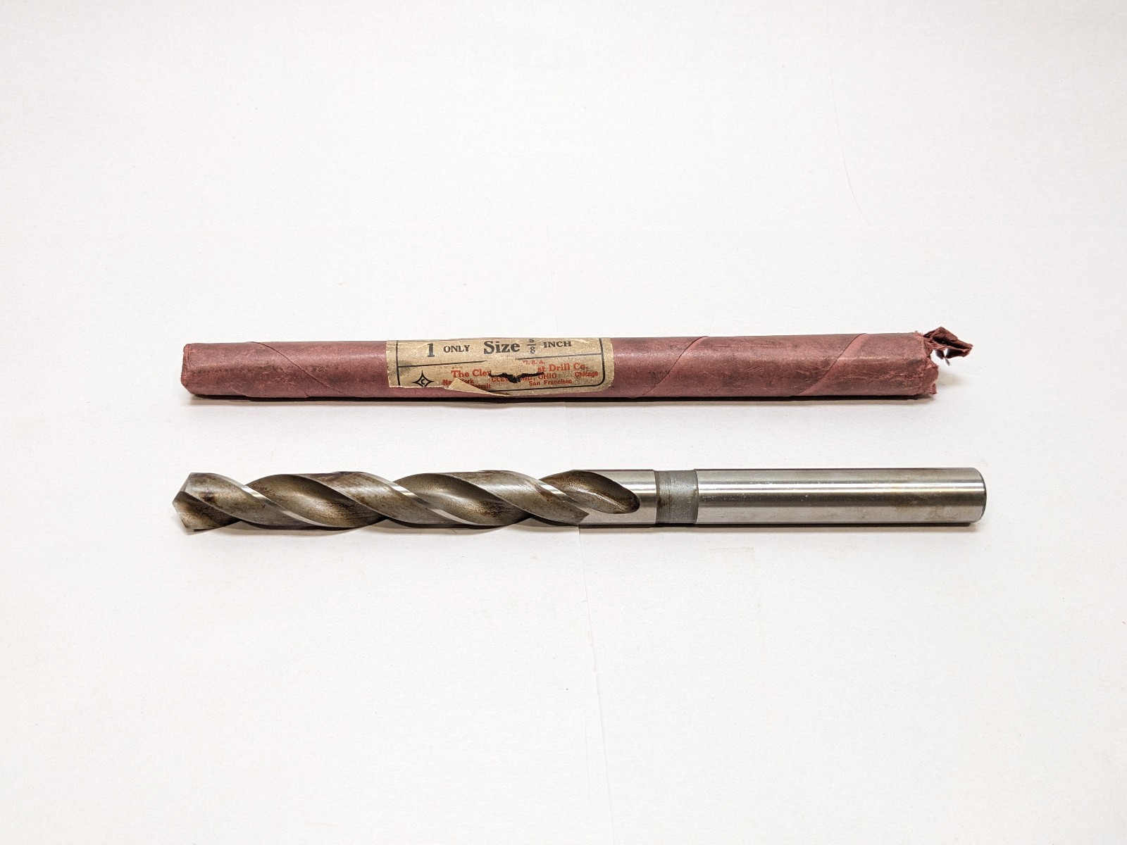 5/8" Twist Drill HSS Cleveland Twist Drill Cle-Forge Straight Shank USA Vtg