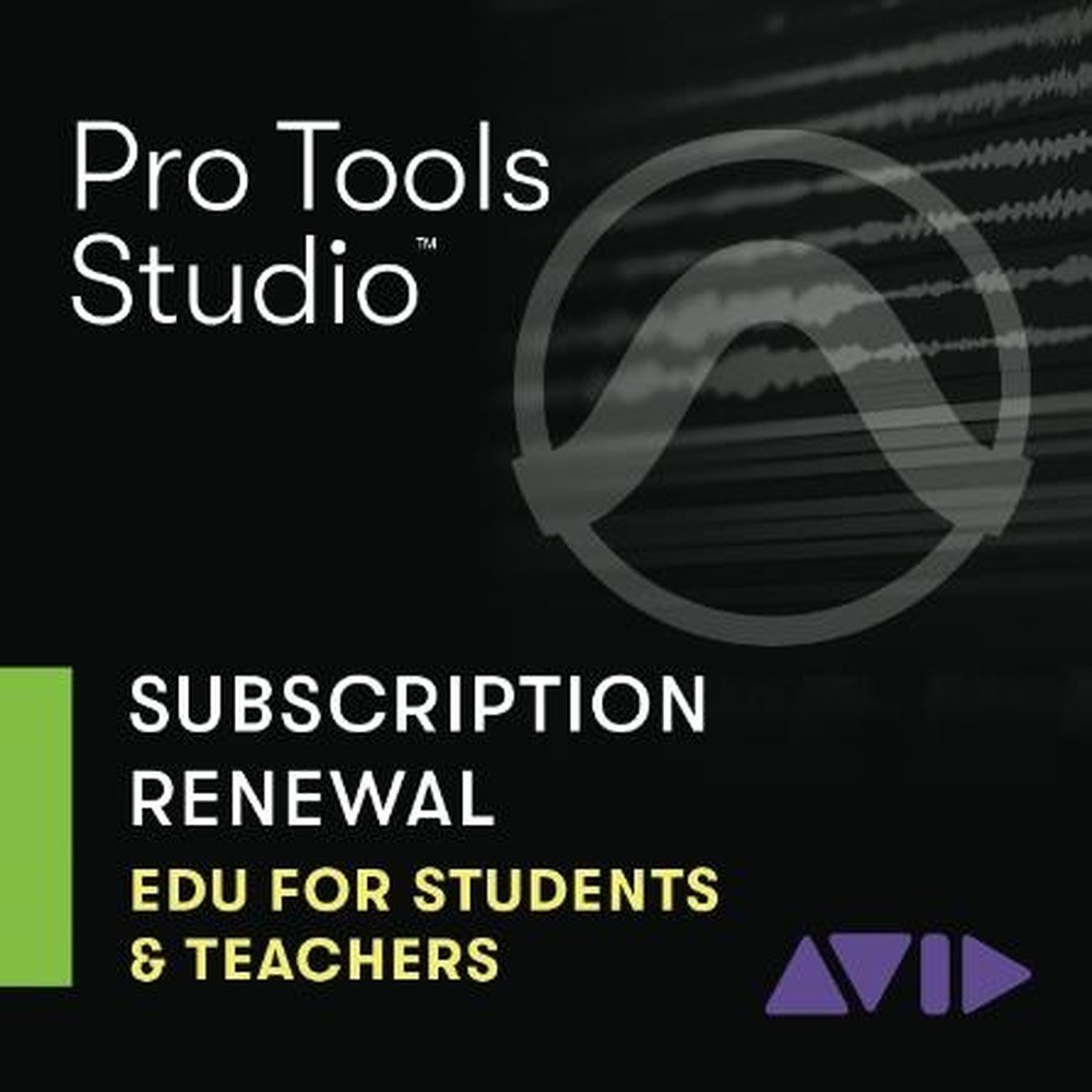 Pro Tools - Studio 1-Year Subscription RENEWAL - Student/Teacher (Ed  - Educatio