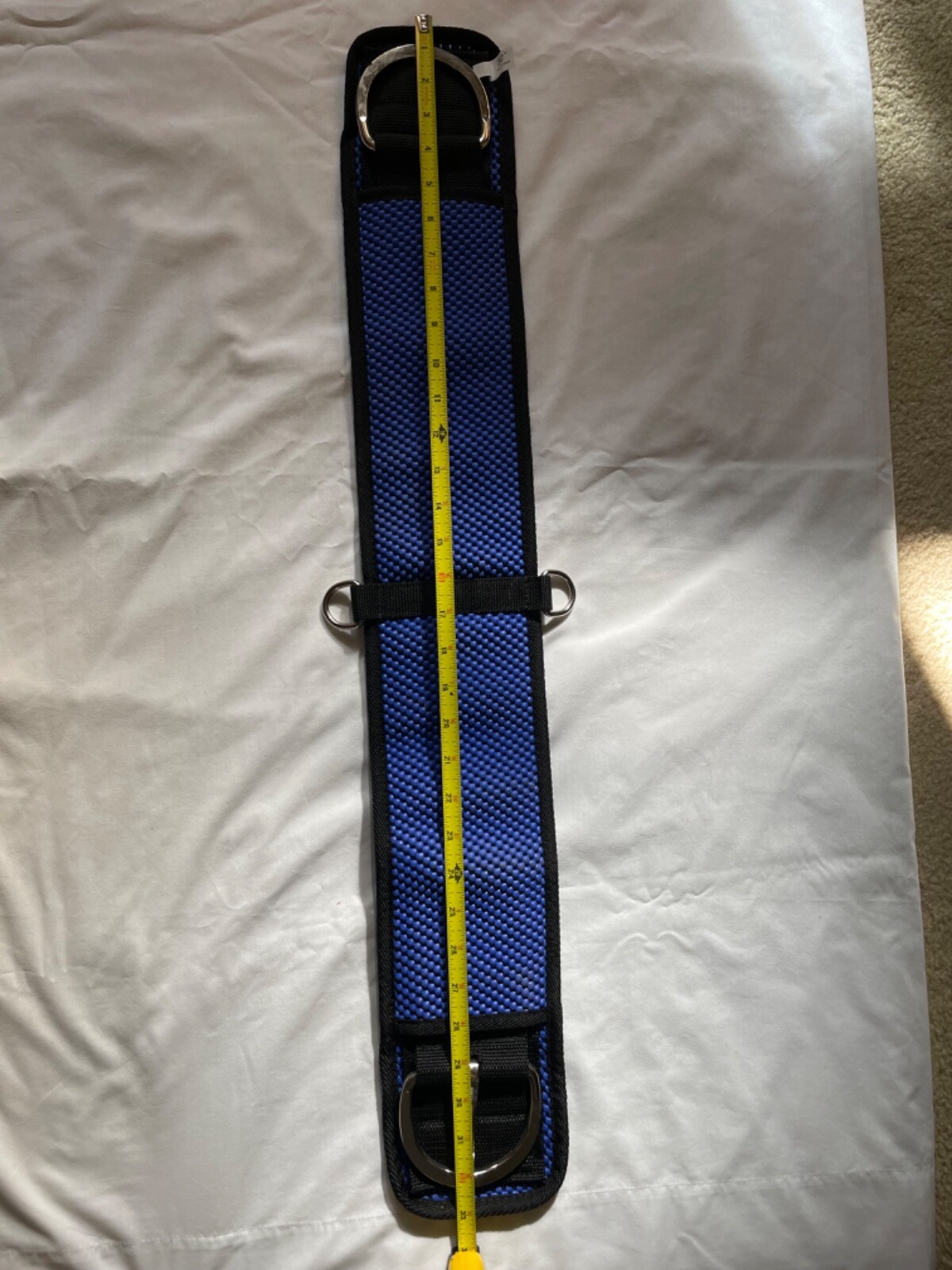 32” Formay blue waffle weave western cinch