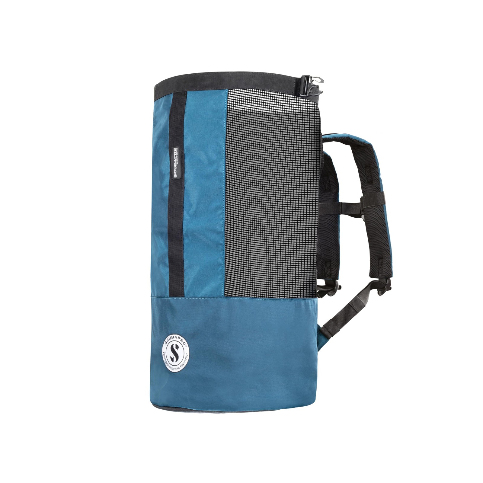 Scubapro Sport 65 Mesh Dive Bag Roll Top Closure And Side Zipper For Snorkeling
