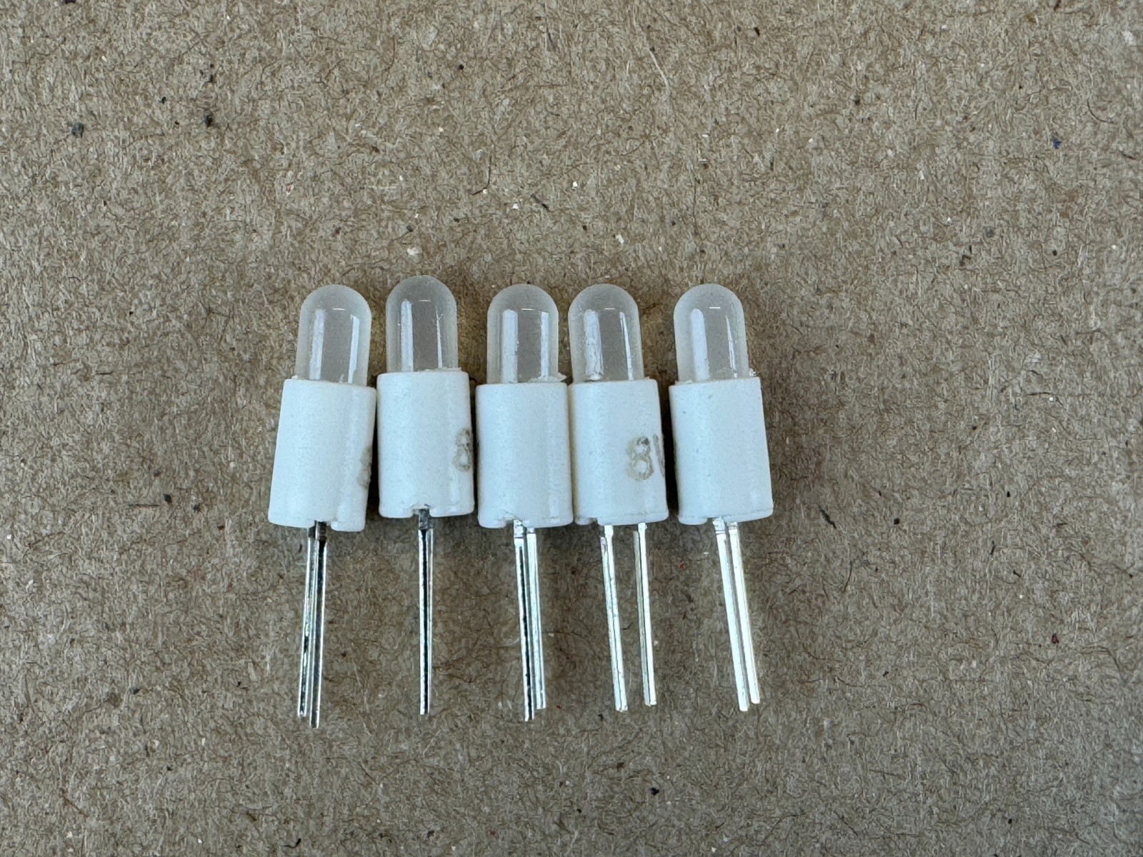5 New Cool White 8V Bi-Pin LED Lamps Light Bulbs Marantz 2275 4300 2230 2285