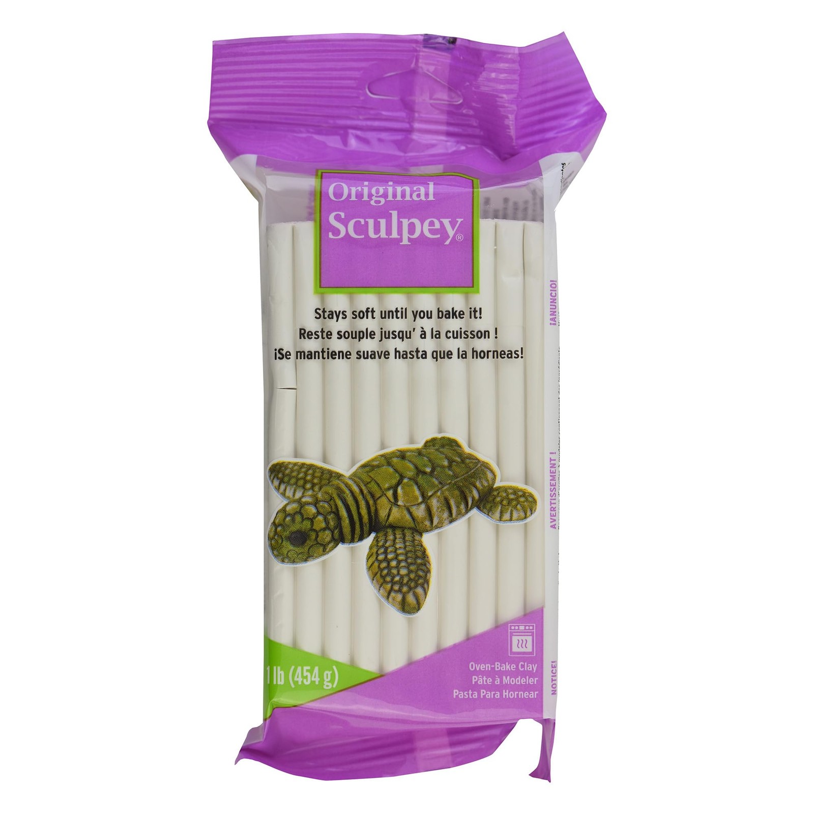 Sculpey: Original Sculpey Clay: White - 1 lb - Polymer 1 (454 g),
