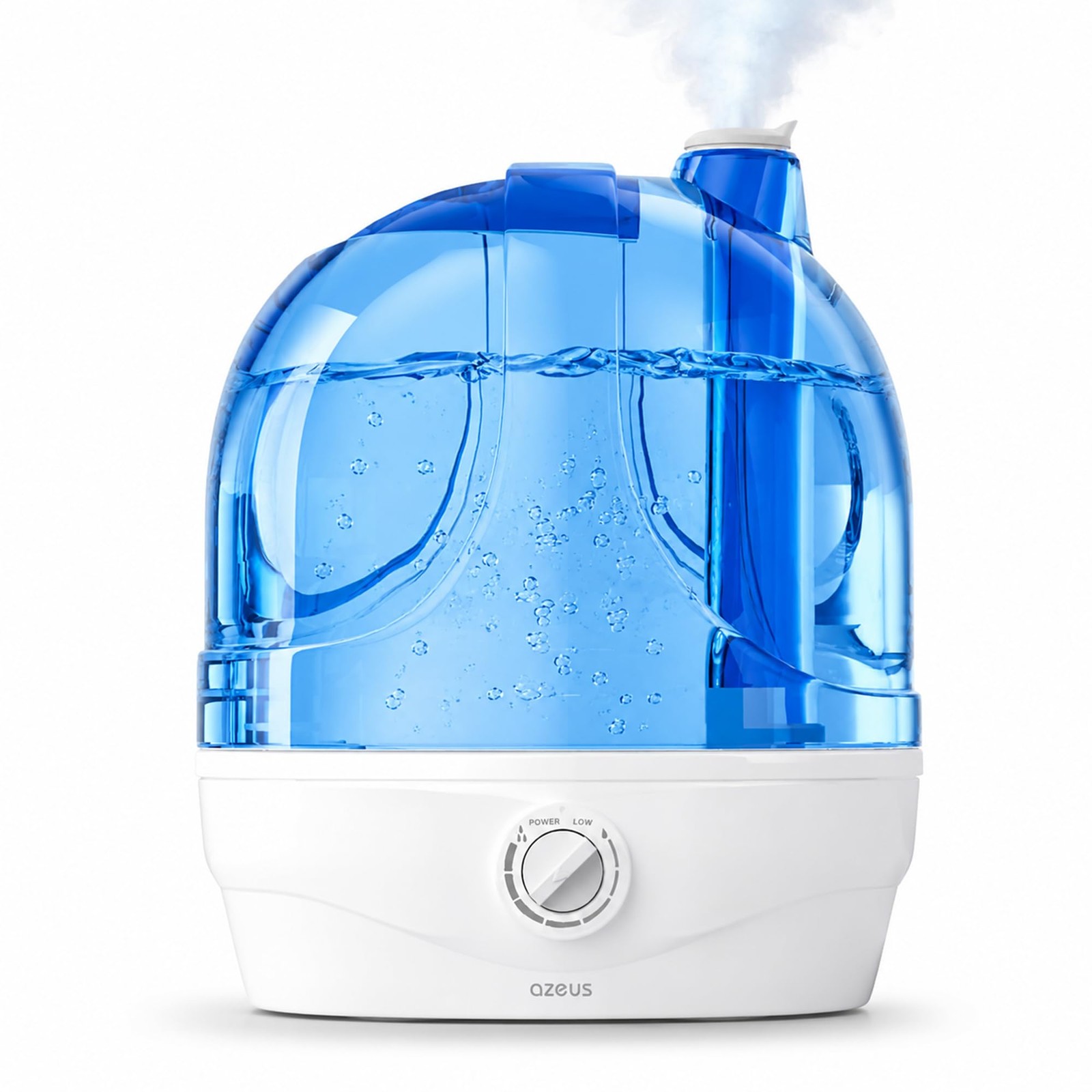 AZEUS 2.8L Large Capacity Ultrasonic Cool Mist Humidifier - Large, Light blue