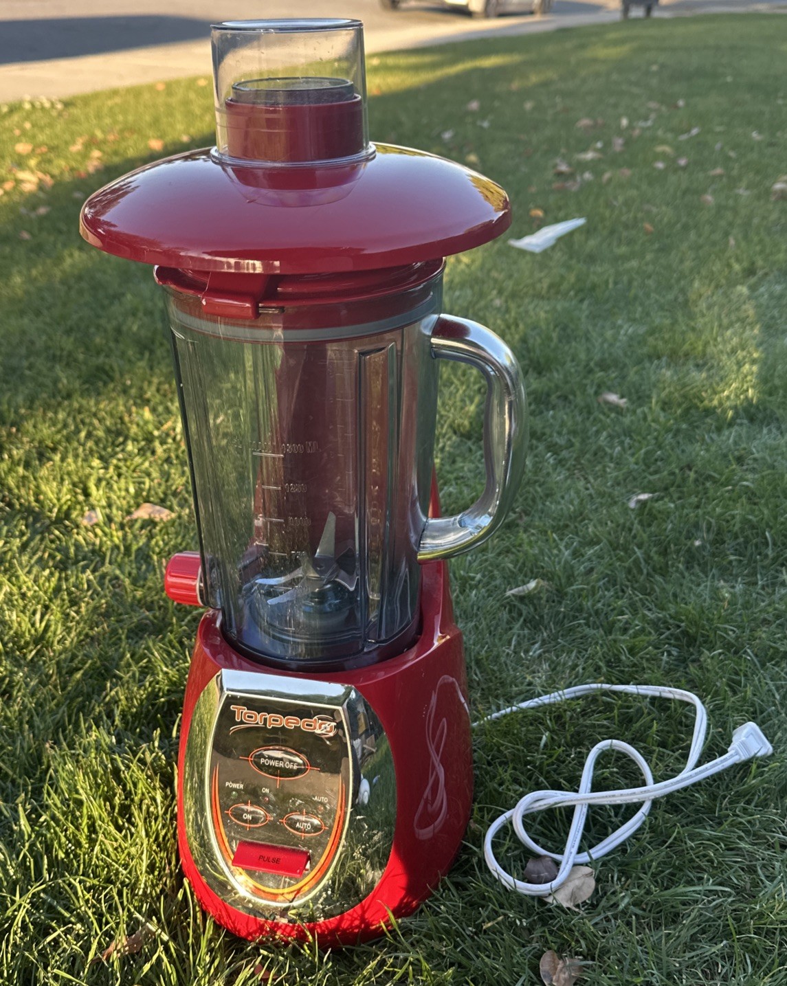 Vtg Red Torpedo Model 8337 Multi-Purpose Table Top Blender Juicer