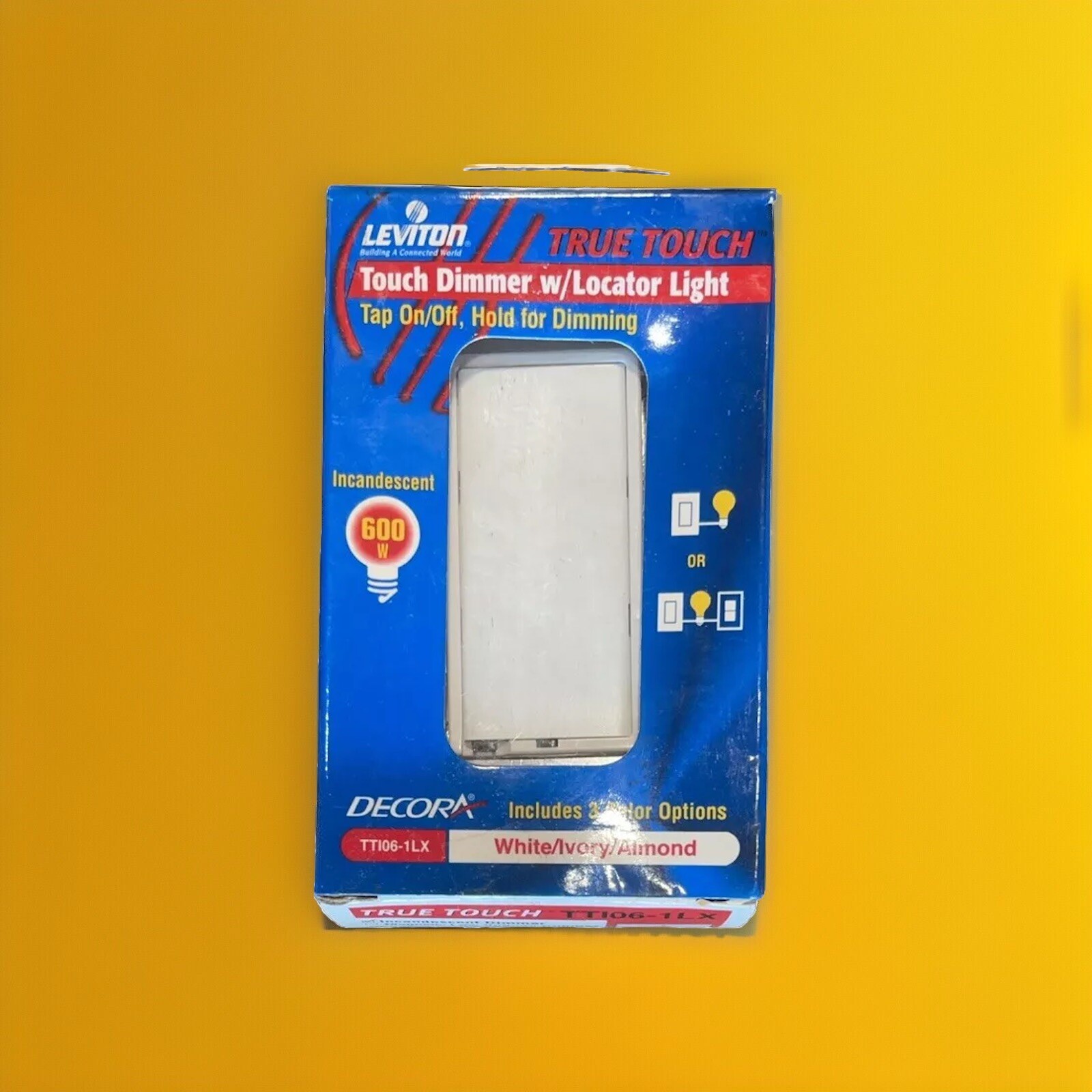 🔥Leviton TTI06-1LX Touch Dimmer Switch (White / Ivory / Almond) ~ 4 Units🔥