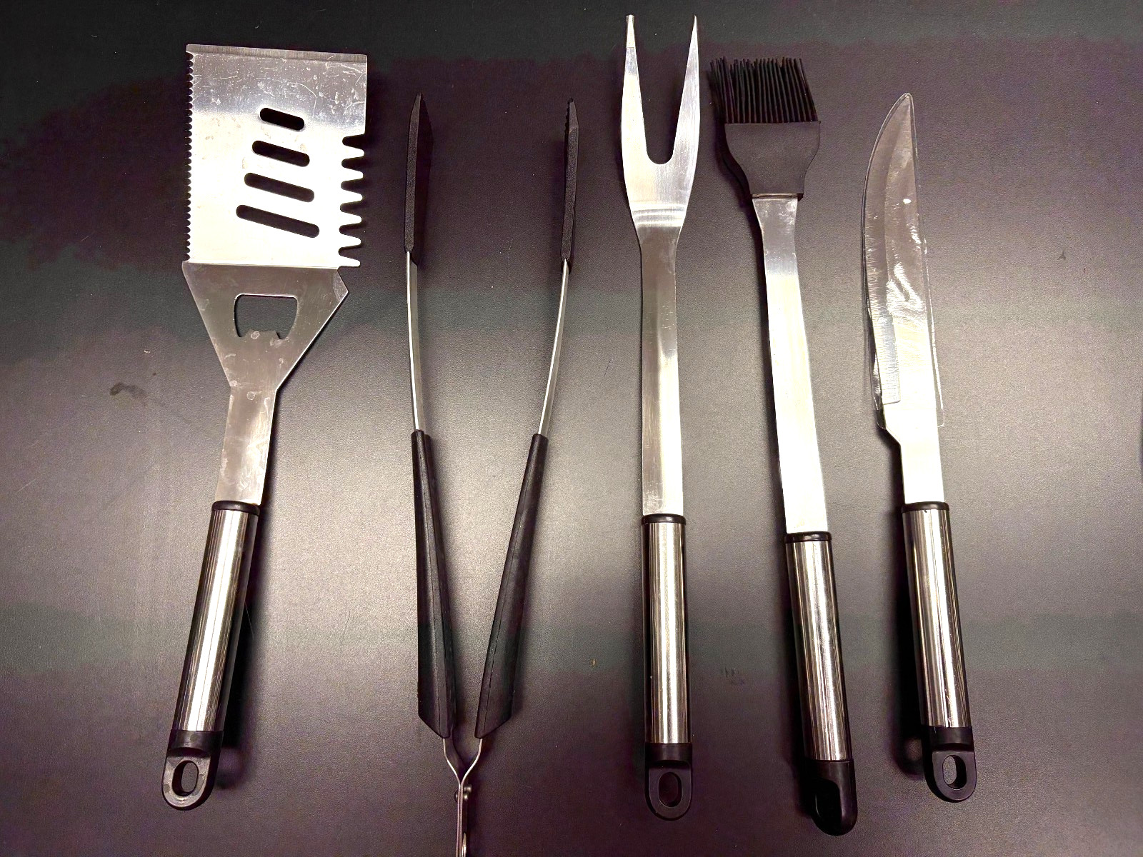 15 Piece BBQ Set for Grilling, Shishkabob, Marshmallows, Cleaning with Case