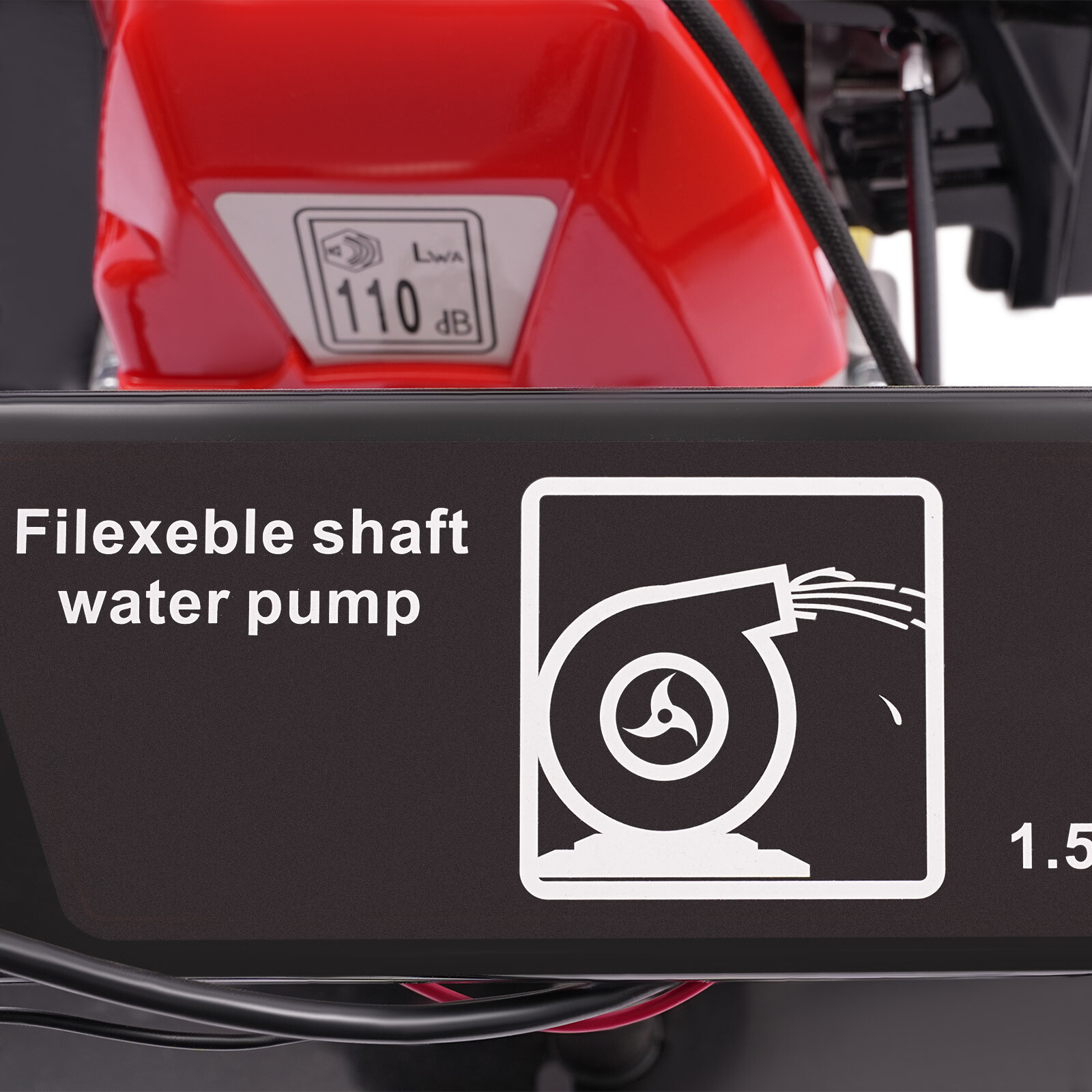 2 Stroke Portable Gasoline Water Pump 1.5" Gas-Powered Water Transfer Pump USA