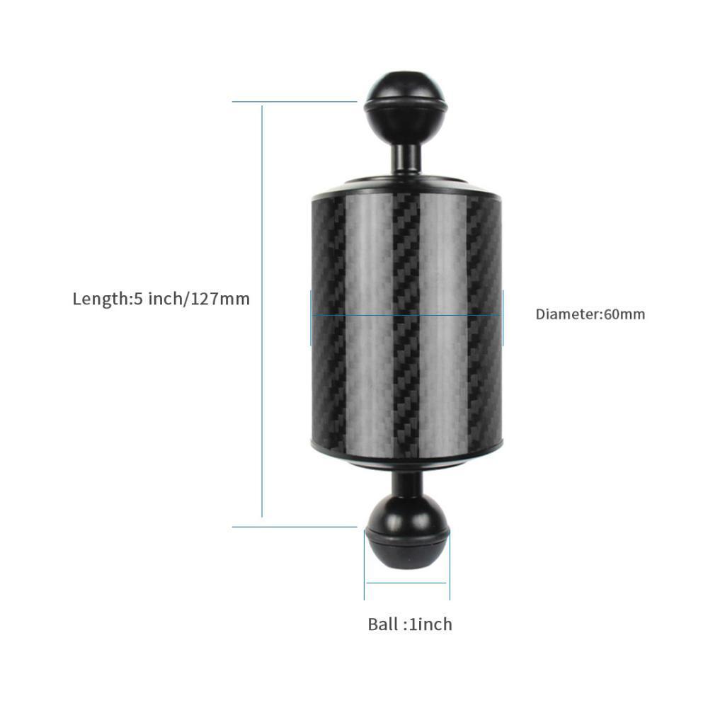 Black D60mm Carbon Aquatic Arm Camera Bracket Tray Universal