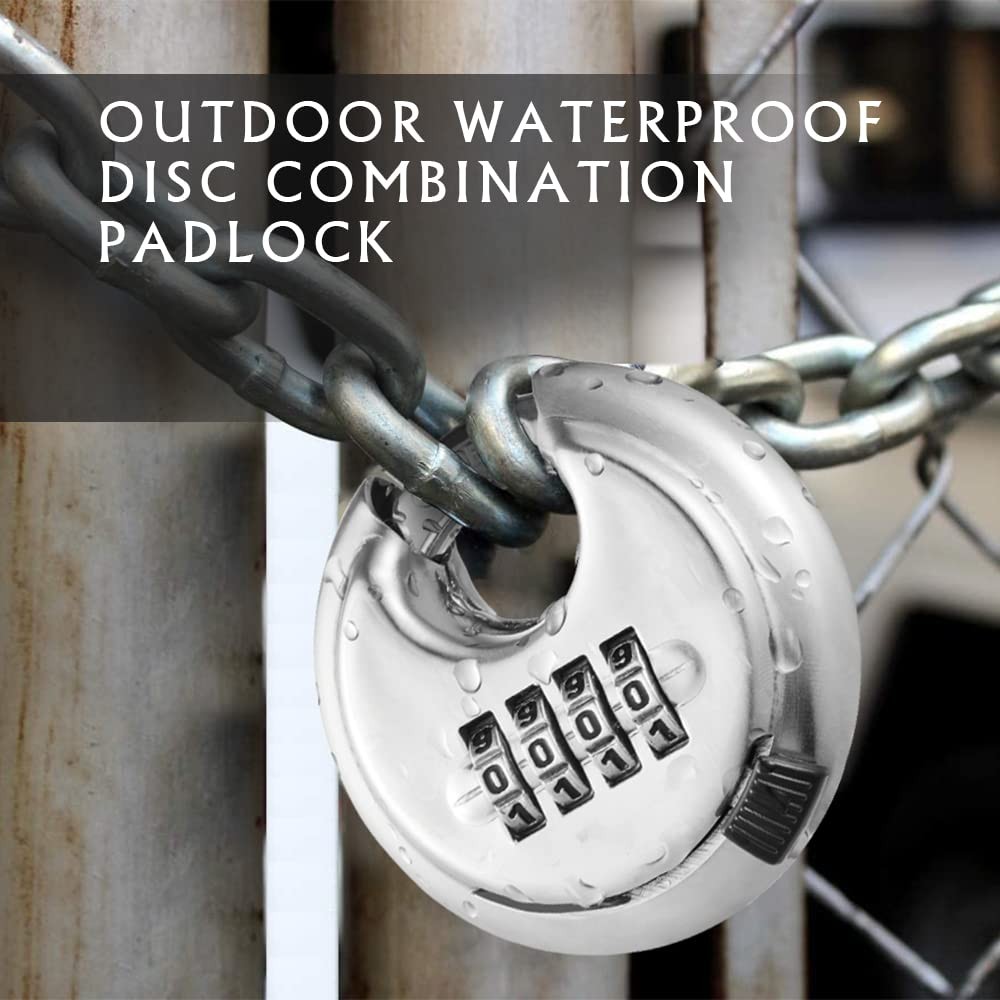 Cincinno 4 Digit Combination Lock Combination Disc Padlock Hardened Steel