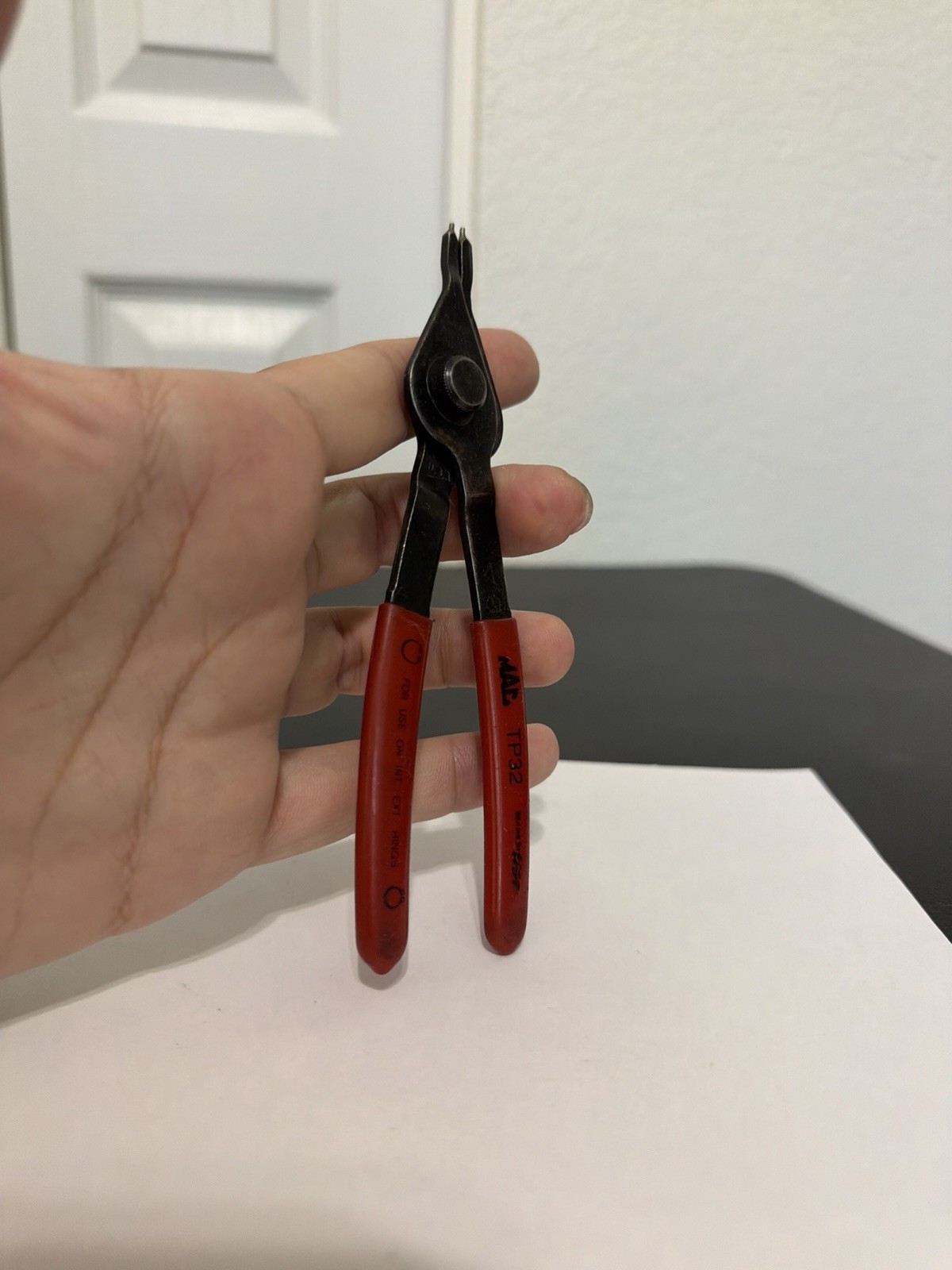 MAC TOOLS TP32, SNAP - RING PLIERS, 6" LONG *REVERSIBLE*