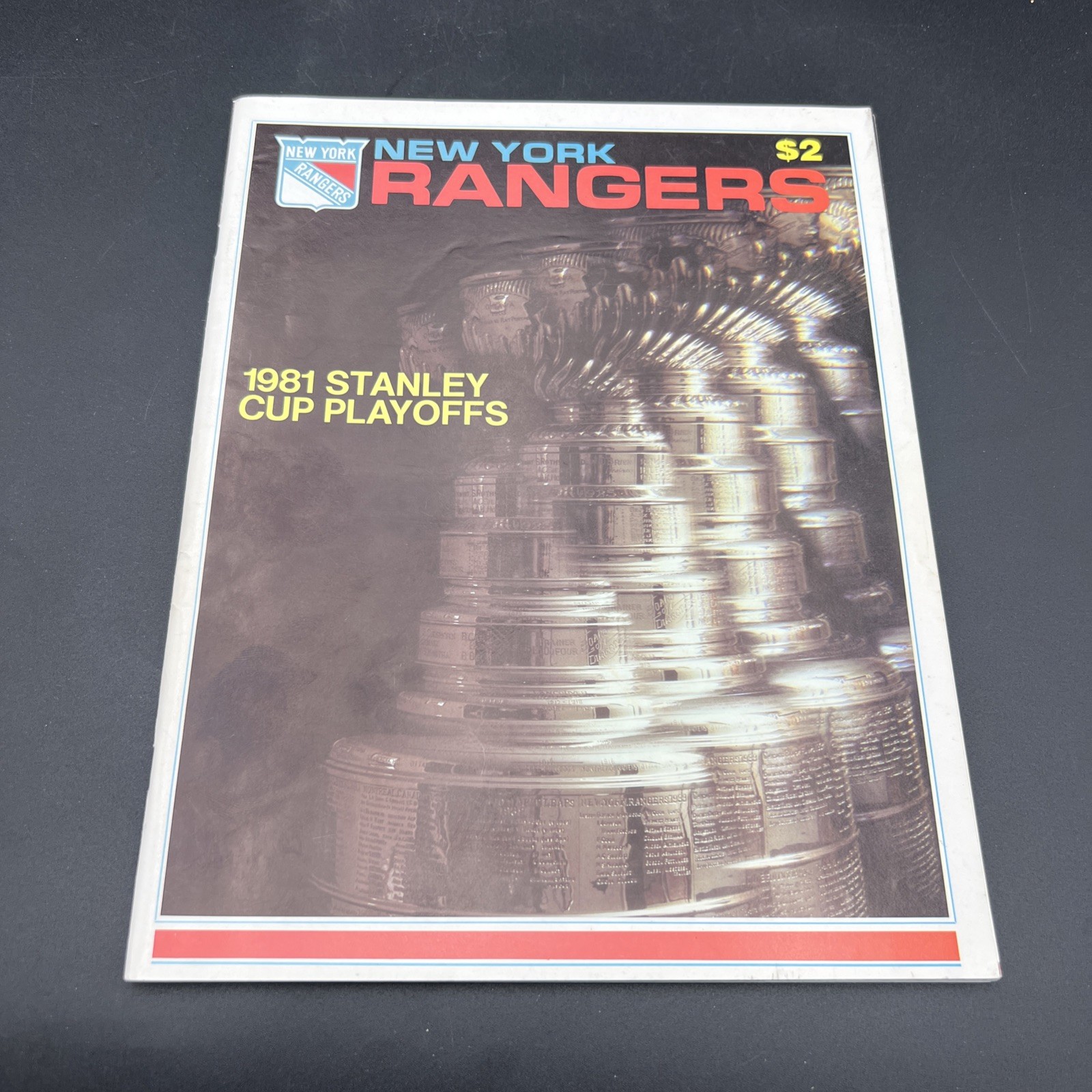 1981 NHL STANLEY CUP PLAYOFFS - NEW YORK ISLANDERS @  NEW YORK RANGERS PROGRAM