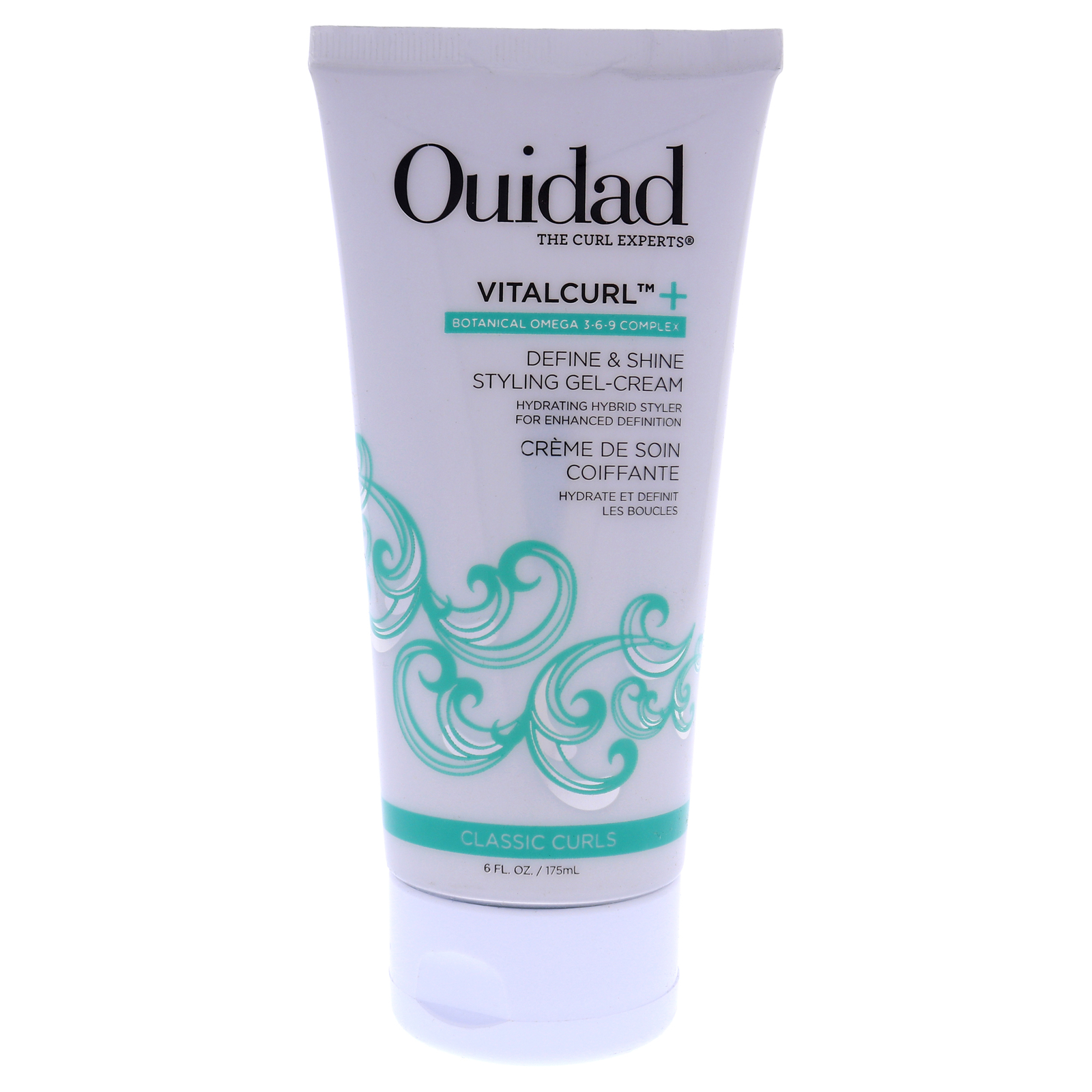 Ouidad VitalCurl Plus Define and Shine Styling Gel-Cream for Unisex - 6 oz Cream