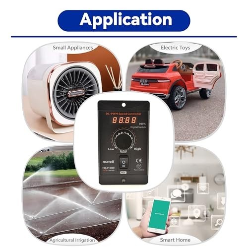 DC Motor Speed Controller 12-60V 15A PWM Digital Display Forward Reverse Brush