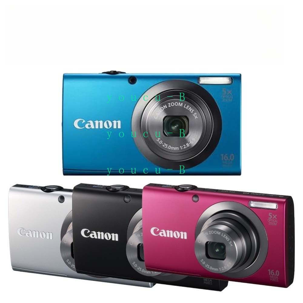 Canon PowerShot A2300 Digital Camera HD 16.0MP 5x Optical Zoom Built-in Flash