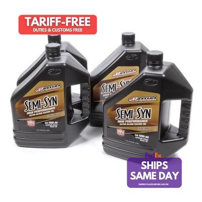 Maxima Oils 39-349128B, Set of 4 10W40 Semi-Syn Oil Case 4 X 1 Gallons Performan