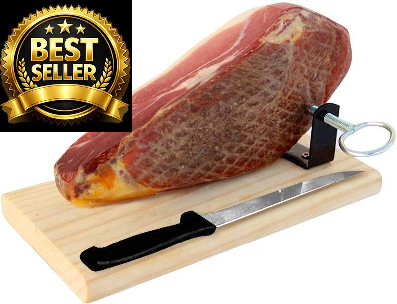 Serrano Ham Boneless & Stand - Spanish Jamon Ideal for Tapas...