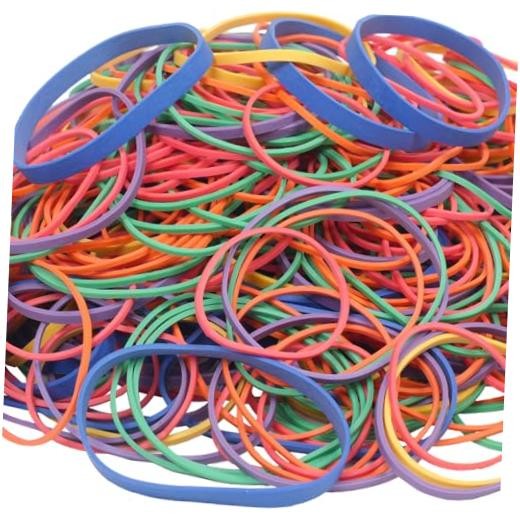Rubber Bands assorted size multicolor 0.5 lb/227g rubber bands for School