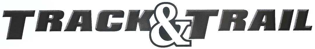 "TRACK & TRAIL" RV LOGO Lettering decal Made fresh 43.5" X 6.5"
