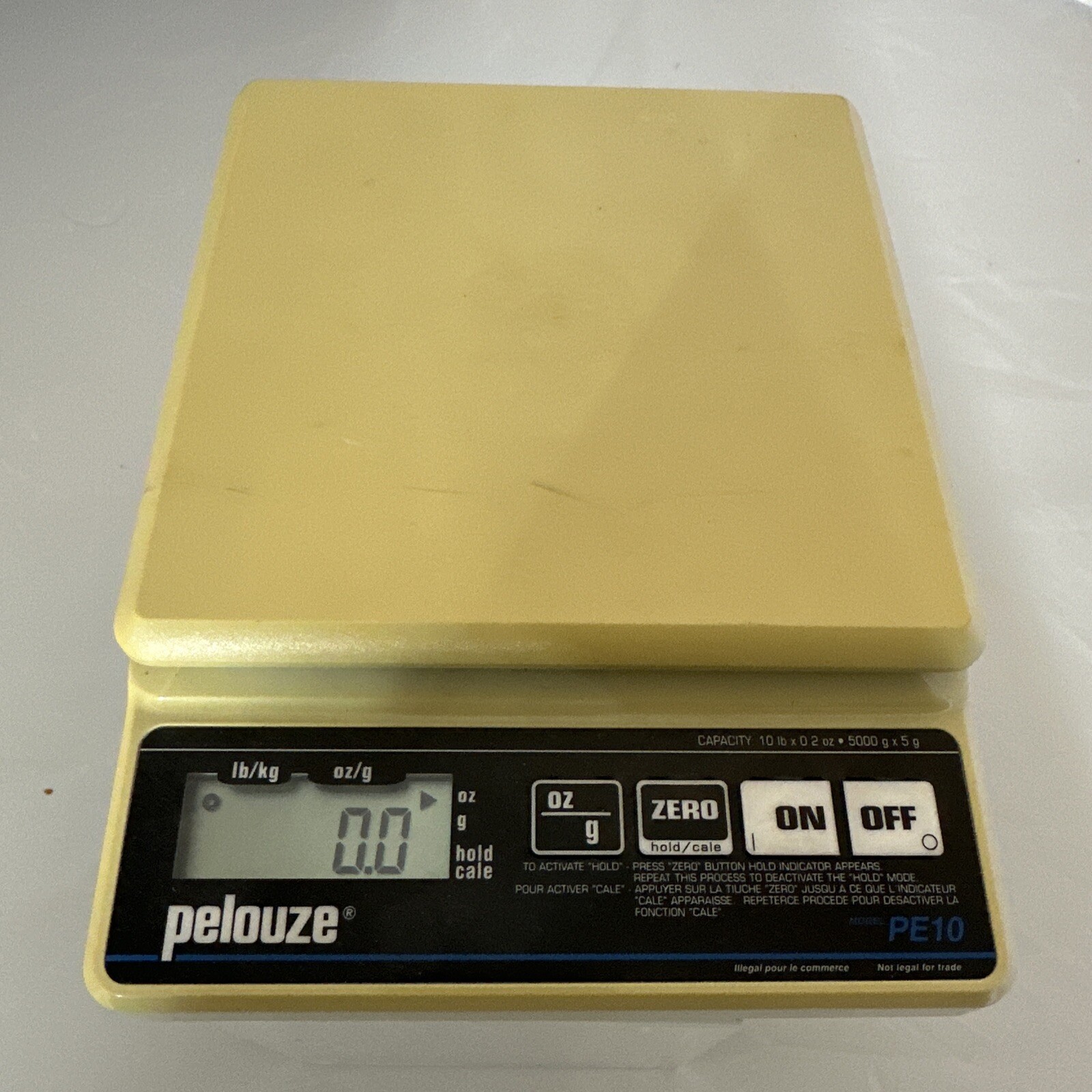 Pelouze Digital Postal Scale PE10 10 lb Pound Capacity lb/kg or oz/gram WORKS