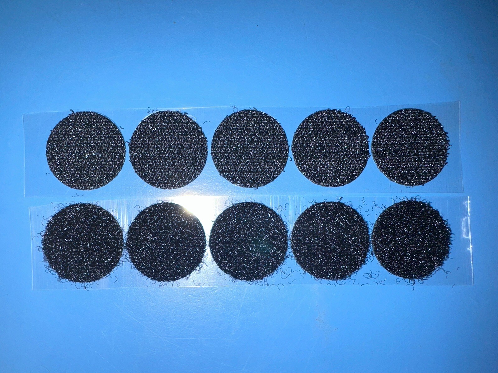 Velcro® Coins Circles Dots - Sticky Back Hook & Loop - 3/4” - Black - LOT OF 5