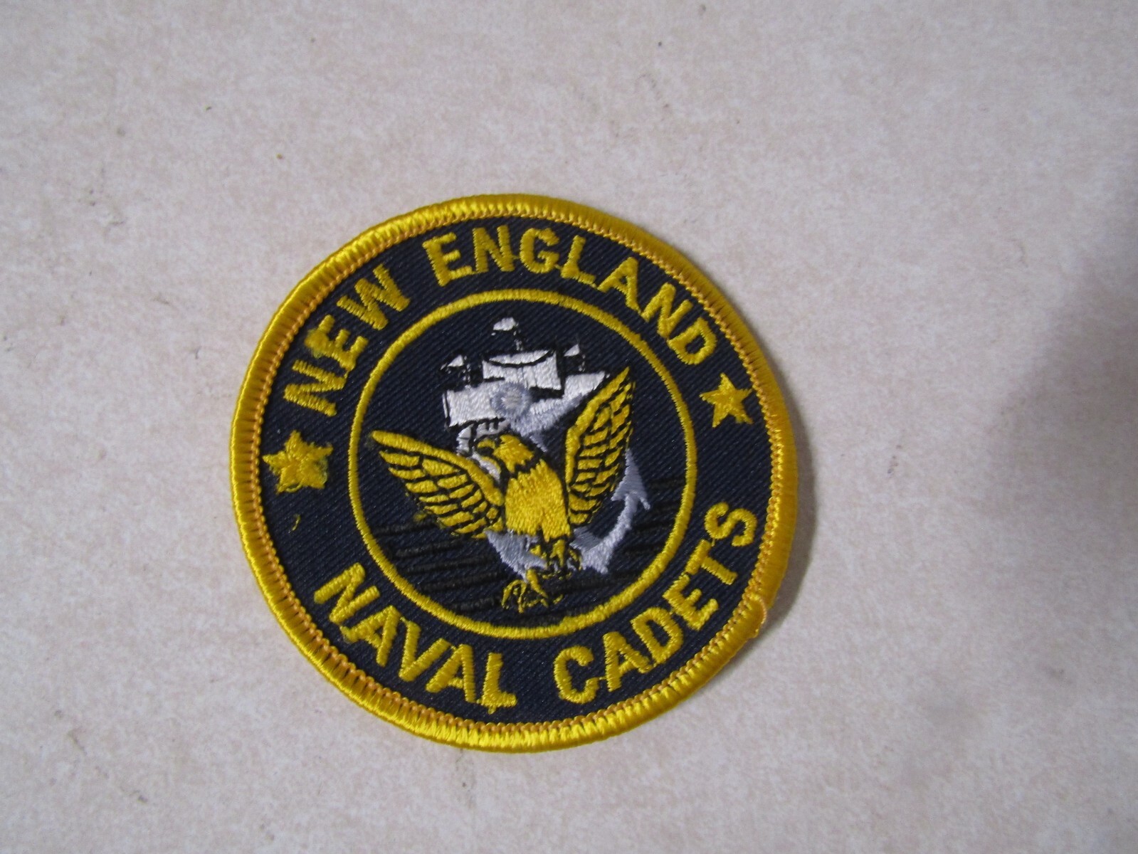 MILITARY PATCH SEW ON OLDER US NAVY NEW ENGLAND NAVAL CADETS