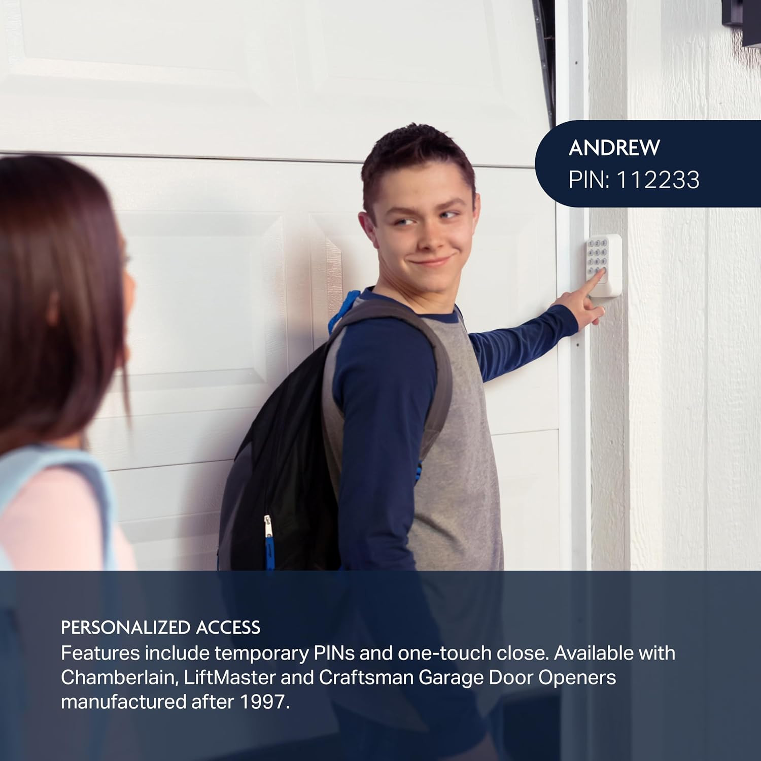 Wireless Garage Door Keypad - Universal Compatibility