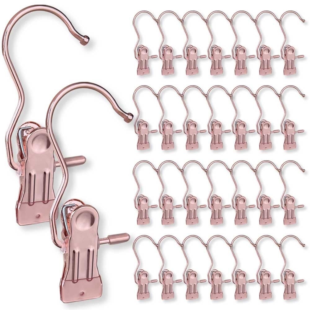 Hangers Clips,Stainless Hooks for Closet Hooks,Heavy Duty Clothespins Laundry...
