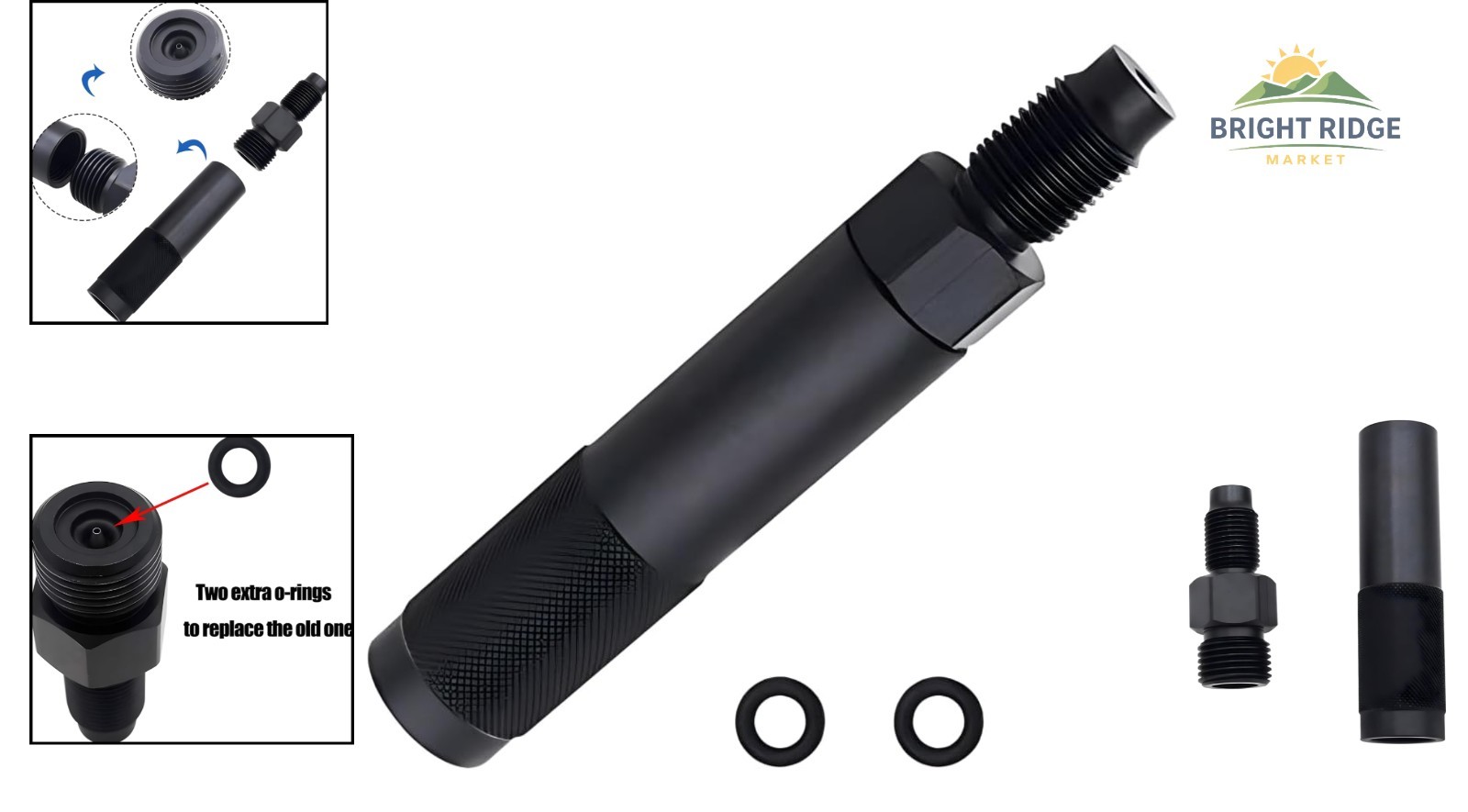 12g CO2 Cartridge Adapter for Quick Change, Compatible with Standard Threads