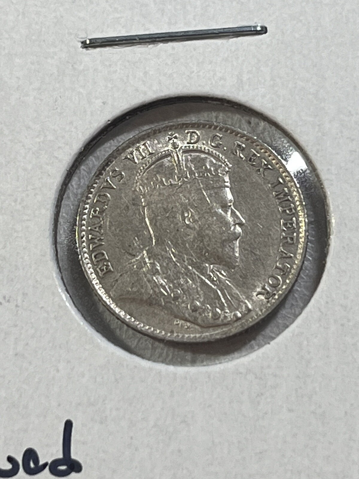 1906 Canada 5 Cents Small Silver Coin