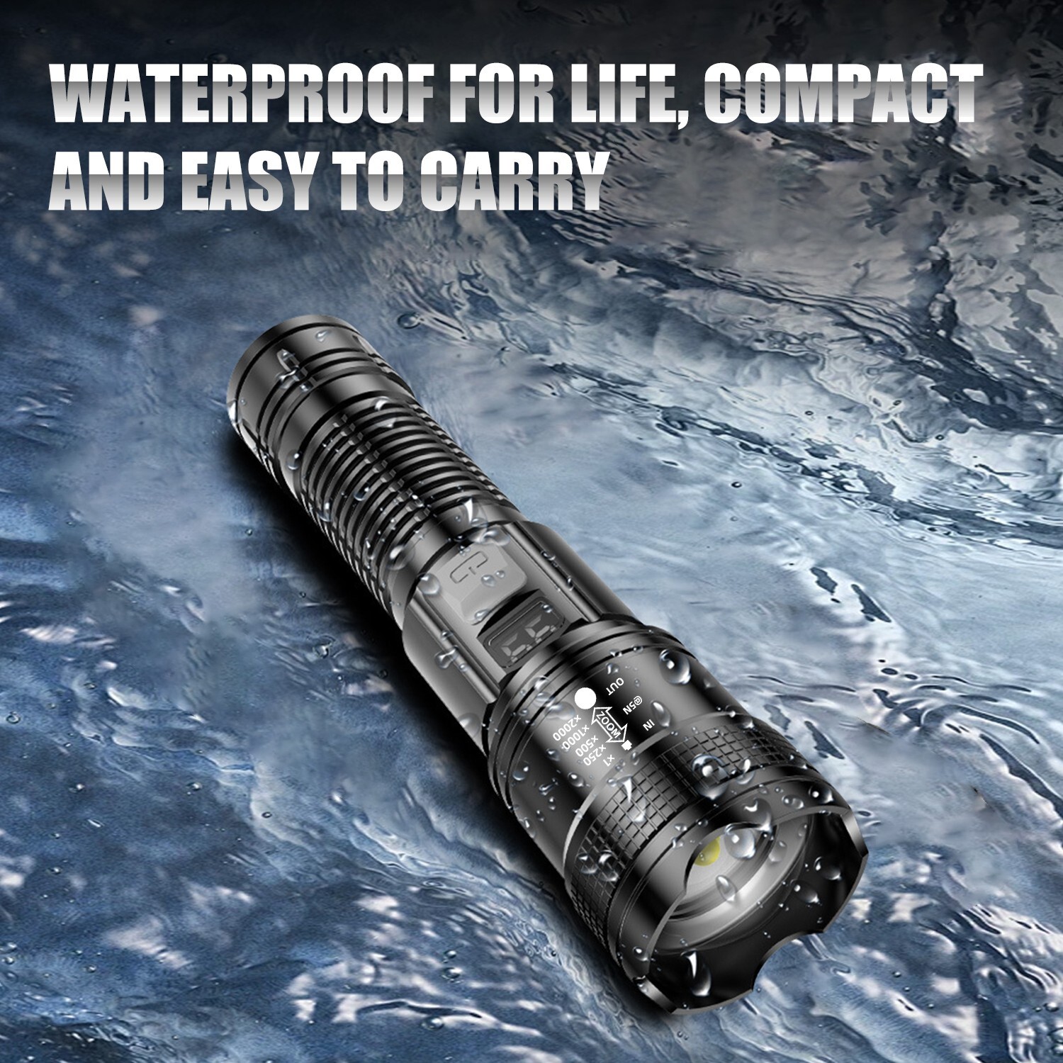 LED Flashlight Torch Outdoor Lighting Camping Adventure Hunting Multifunction