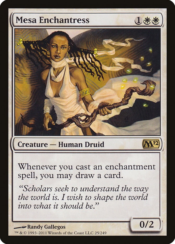 Core Set 2012 Mesa Enchantress MTG Magic the Gathering NM