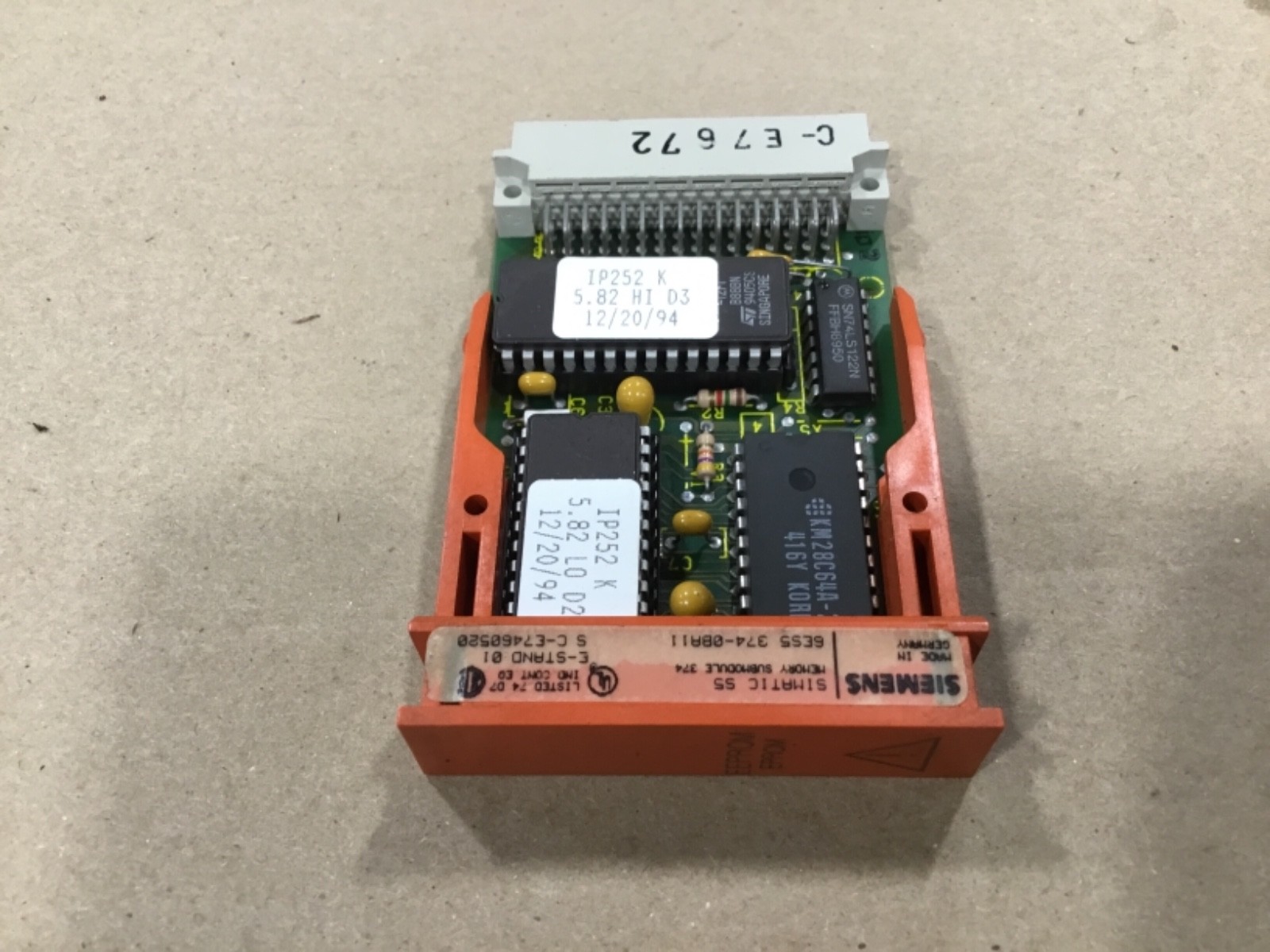 Siemens S5 Memory Submodule 6ES5 374-0BA11 Eprom PC612 #57F2X1