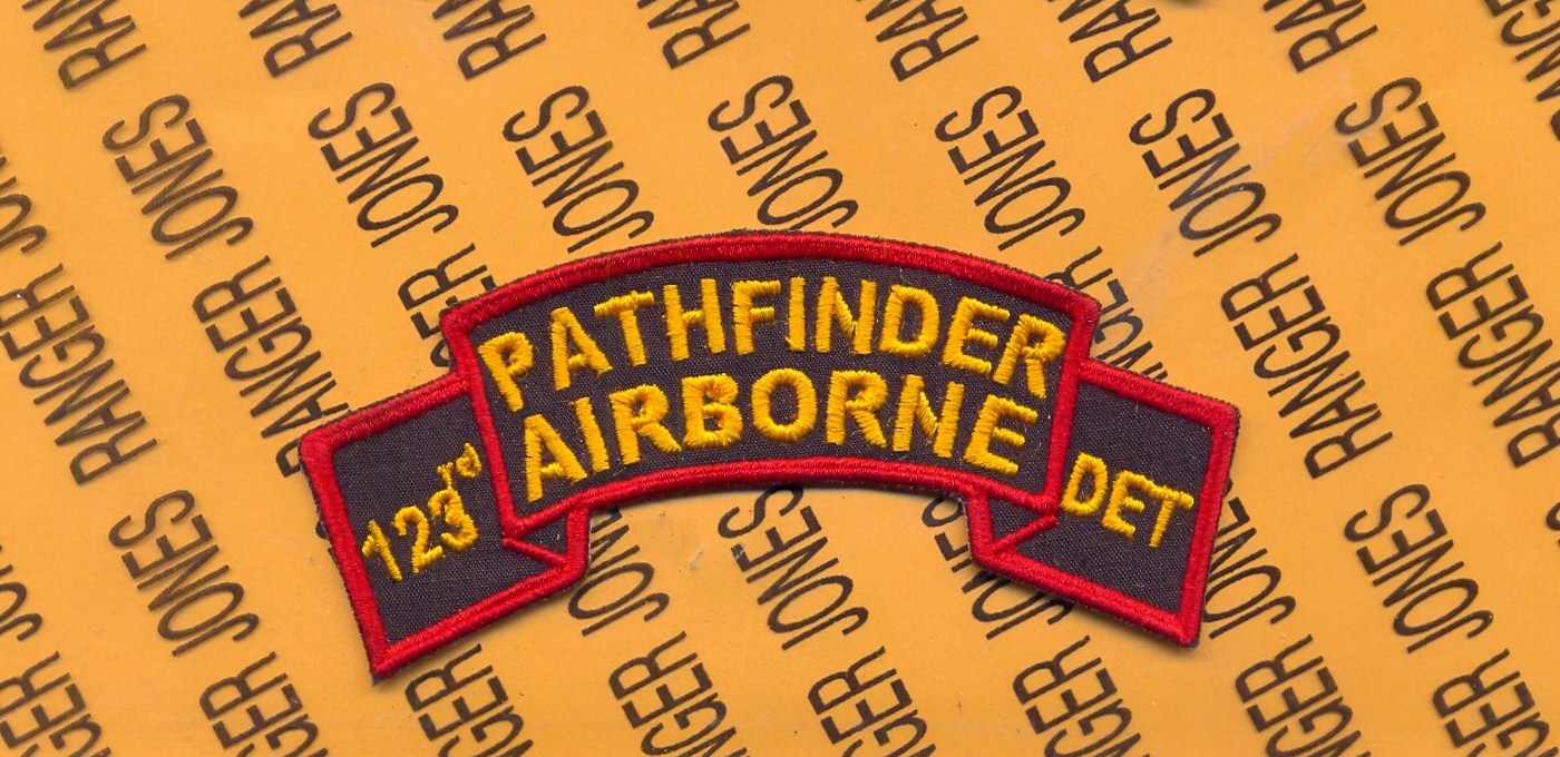US Army 123rd Pathfinder Airborne Detachment Infantry Aviation scroll patch
