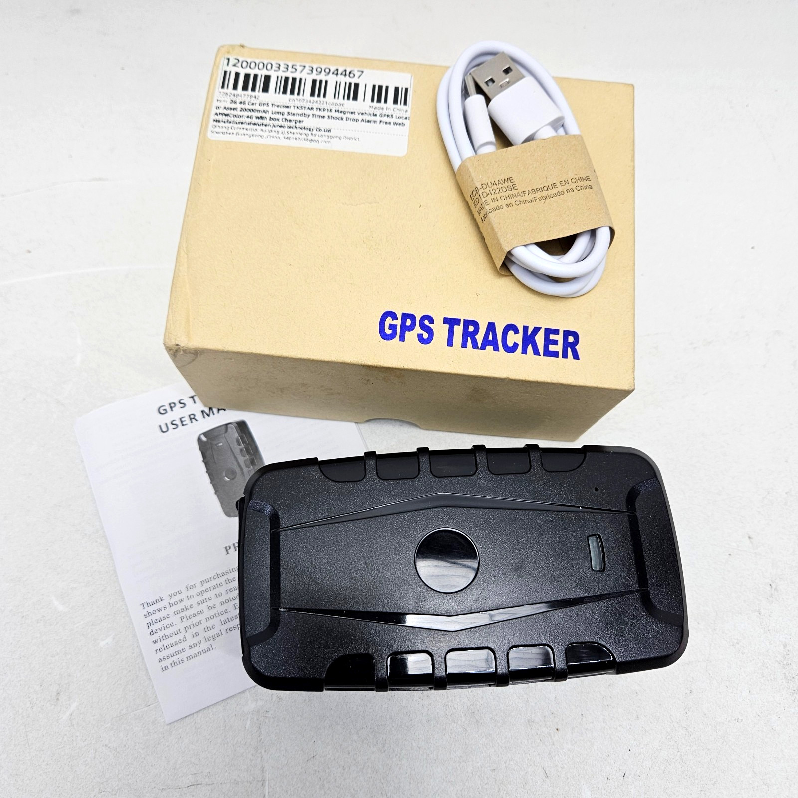 GPS Real-Time Magnet Car Tracker TK918 20000mAh Battery Waterproof IP67 TKSTAR