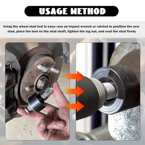 2PCS Wheel Stud Installer Tool OEM#22800,Heavy Duty Wheel Stud Removal Tool