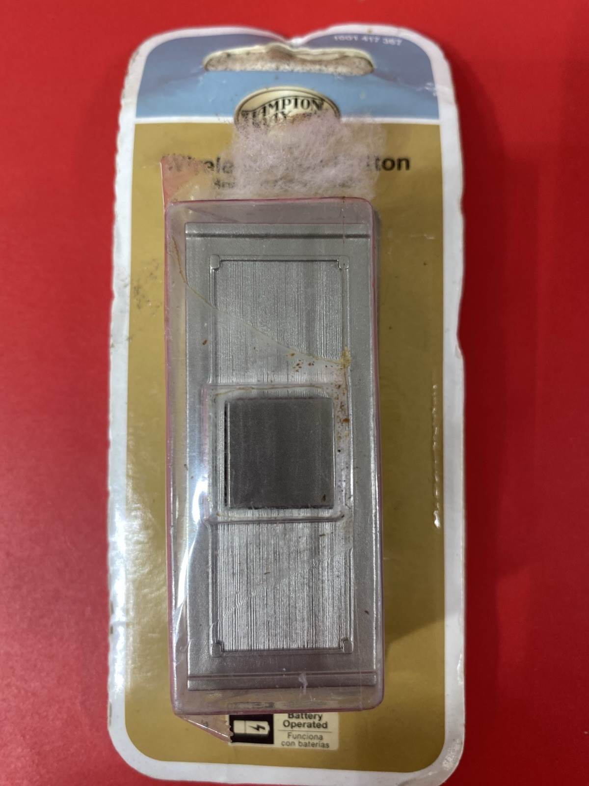 Hampton Bay WirelesPush Button Doorbell – Brushed Nickel Finish New 1001 417 367