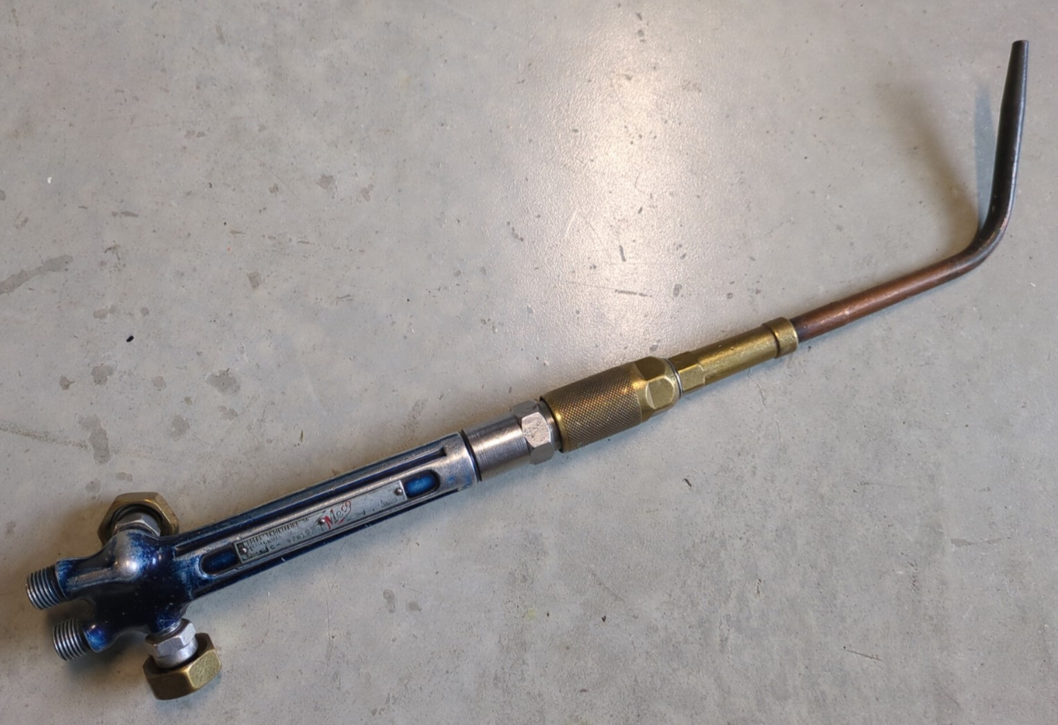 Vintage Meco Weldmaster Oxy-Acetylene Welding Torch Handle & Tip