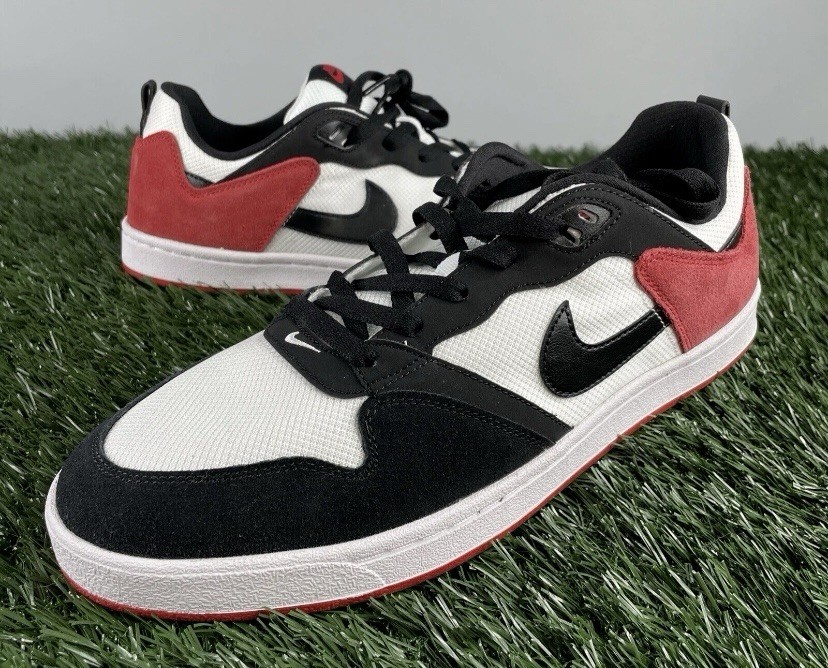 Nike SB Men's Black White Red Skateboarding Shoes