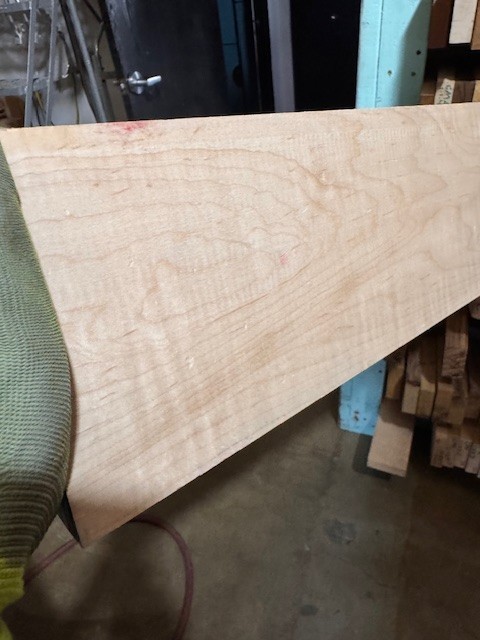 Dense Curly Flame Maple 🍁 Bass Guitar Neck 1.2” X 5”x40” Figure KD