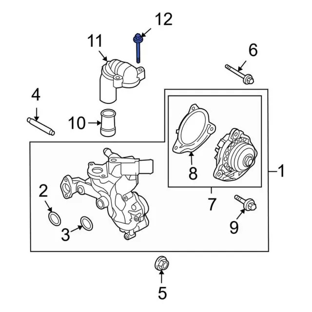 Genuine Ford Engine Intake Manifold Bolt W503281S437