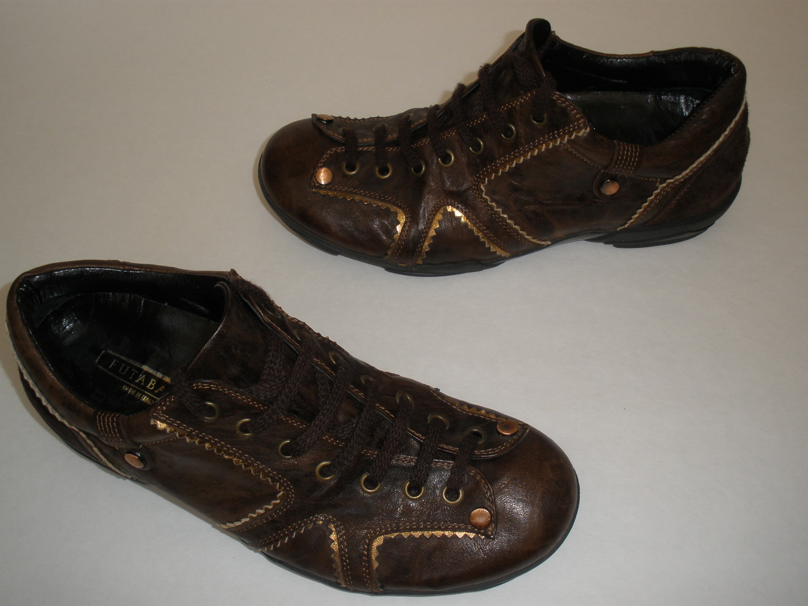 FUTABAYA LEATHER SNEAKERS  MEN US 7  WMNS US 9.5 EUR 40 HOT UNIQUE MADE IN ITALY