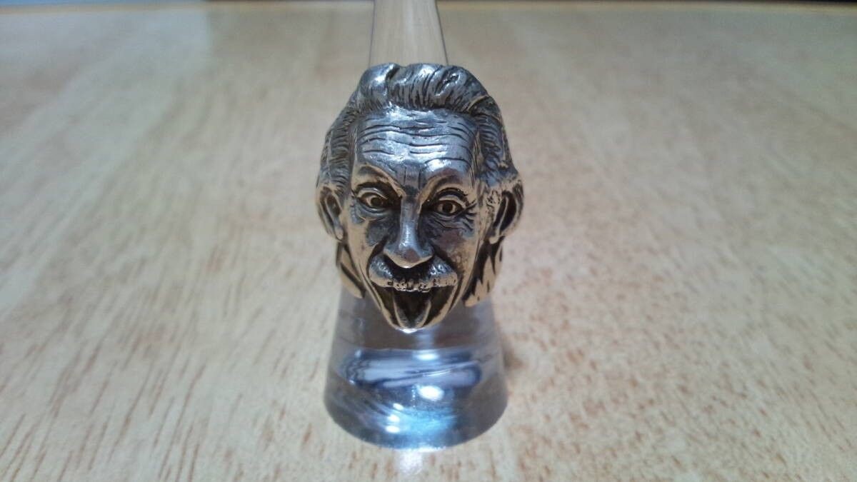 Authentic Crazy Pig Einstein Ring Sterling Silver 925 Mens Size 8 Japan